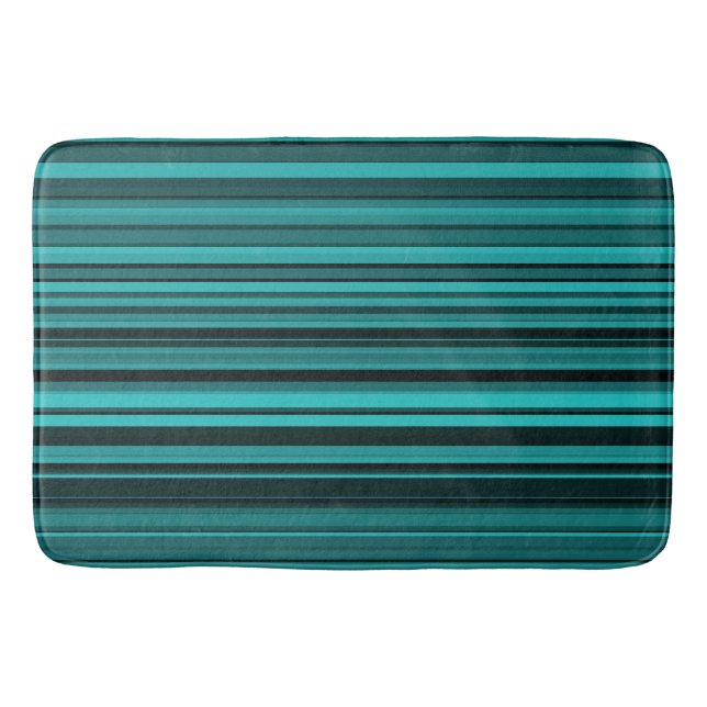 Teal Black Rand Badrumsmatta (Framsidan)