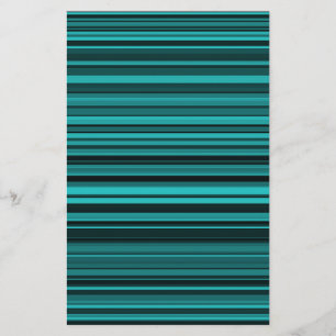 Teal Black Rand Brevpapper
