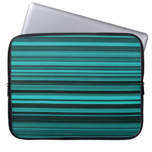 Teal Black Rand Laptop Fodral