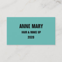 Teal Blue Black Hair och make-up Snyggt Modern Coo