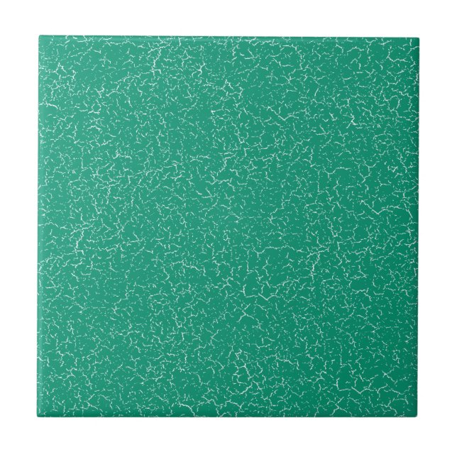 Teal Blue Crackle Glaze Solid Färg Tile Kakelplatta (Framsidan)
