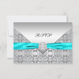 Teal Blue Diamond Bröllop OSA