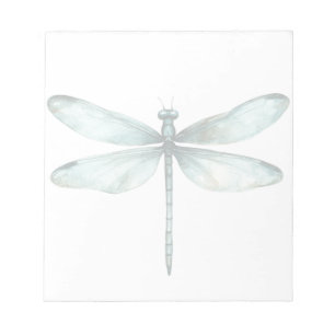 Teal Blue Dragonfly Personlig Note Stationery Anteckningsblock