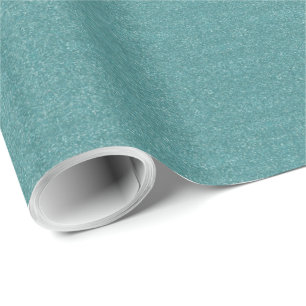 Teal/Blue Faux Glitter Presentpapper