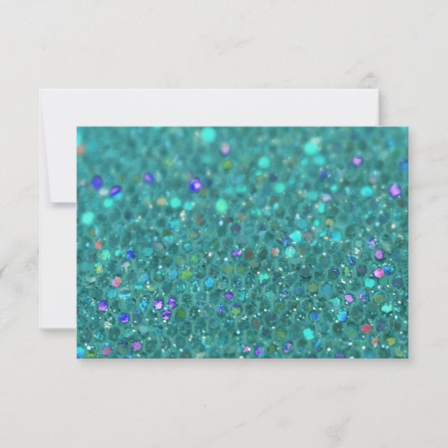 Teal Blue Glitter (Framsida)