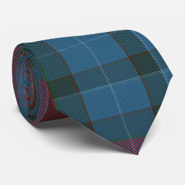 Teal Blue Grönt Red Large Tartan Play Flskanals Slips