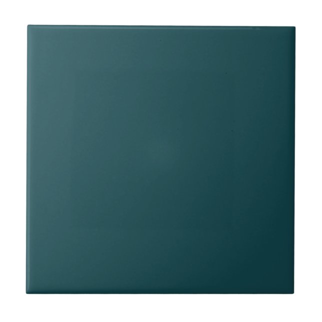 Teal Blue Grönt Solid Färg Tile Kakelplatta (Framsidan)
