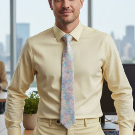 Teal Blue och Guld Agate Neck Tie Slips