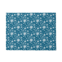 Teal Blue och White jul Snowflake
