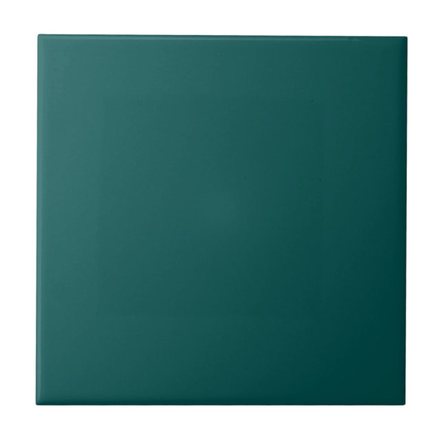 Teal Blue Peacock Square Kitchen and Bathroom Kakelplatta (Framsidan)