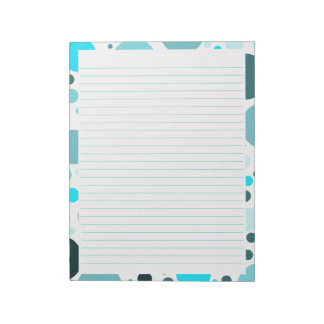 Teal Blue Polka dots Anteckningsblock