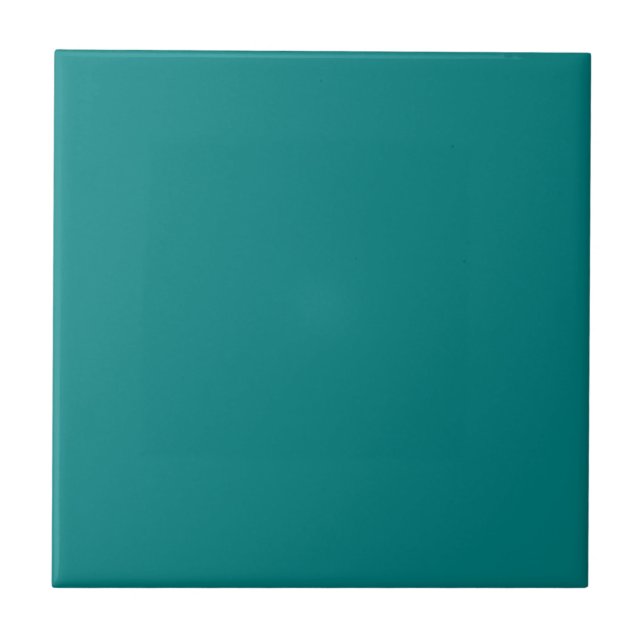 Teal Blue Solid Färg | Klassisk | ELEGANT Kakelplatta (Framsidan)