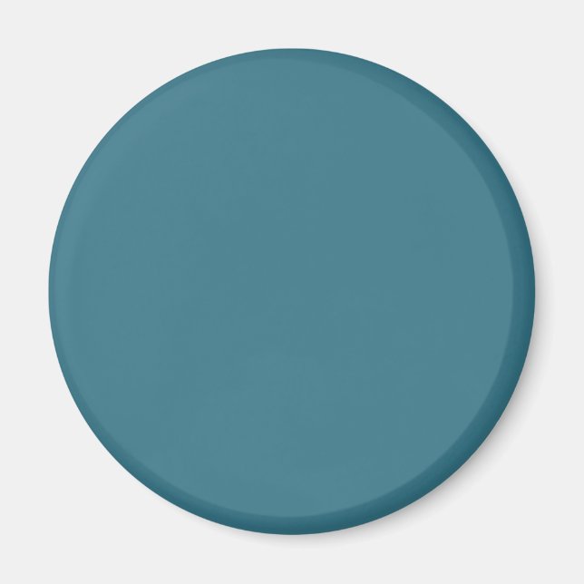 Teal Blue Solid Färg Magnet (Framsidan)