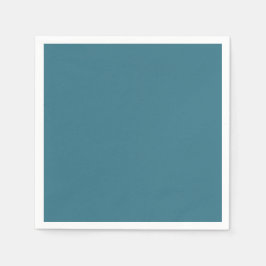 Teal Blue Solid Färg Pappersservett