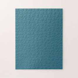 Teal Blue Solid Färg Pussel
