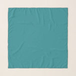 Teal blue solid färg, sjal<br><div class="desc">Glasblått färg (matcher med Tropical lövs mönster).</div>