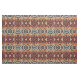 Teal Blue Taupe Brown Orange Ethnic look Tyg