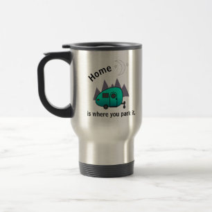 Teal Blue TearDrop Camper Trailer Mugg