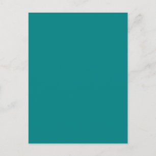 Teal Blue Turcos Aqua Solid Färg Background Vykort