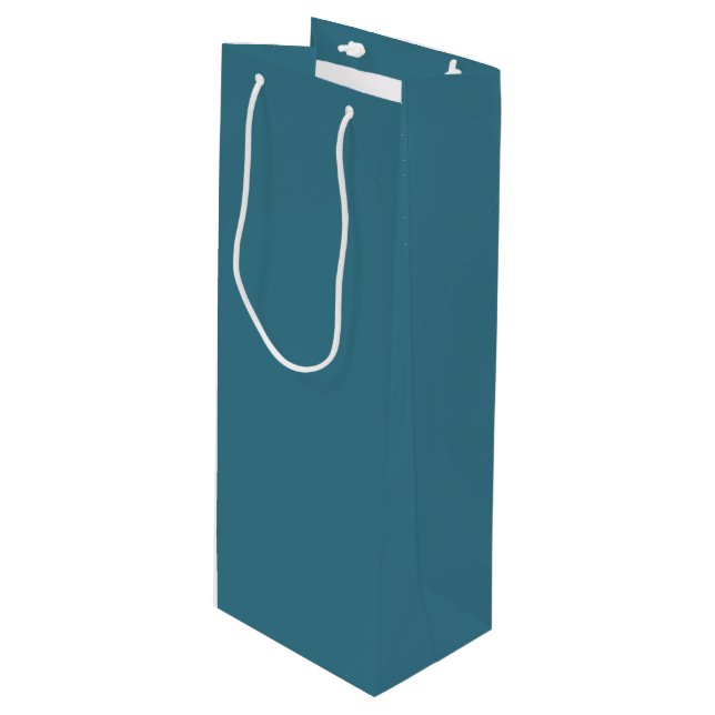 Teal Blue Vin Gift Bag (Framsidan Vinklad)