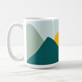 Teal Boho Mountain Mugg