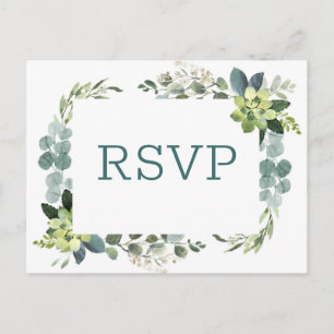 Teal Bouquet - OSA Post Card Vykort