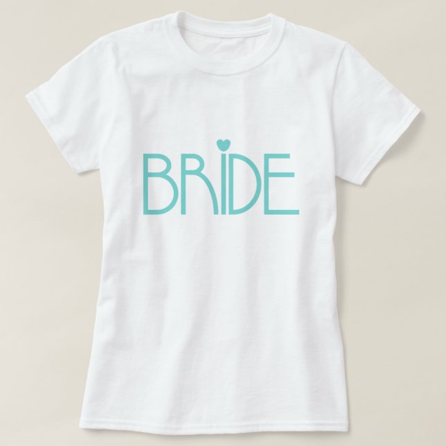 Teal Bride T-shirt (Design framsida)