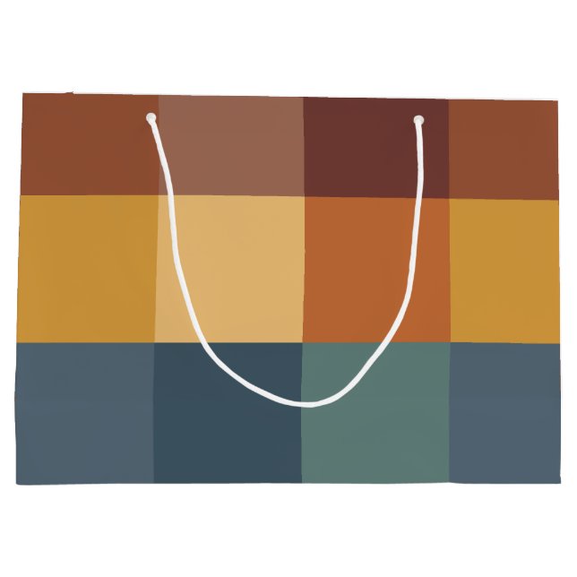 TEAL BROWN ORANGE CREAM BLOCKS (Baksidan)