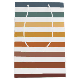 TEAL BRUN ORANGE KRÄM RANDIGA