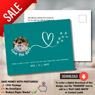 TEAL Budgeterat? Alternativ för en PHOTO-spara d Vykort