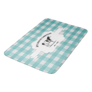 Teal Buffalo Play Farm Cow Bath Mat Badrumsmatta