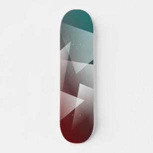 teal burgunder vit mini skateboard bräda 18,5 cm