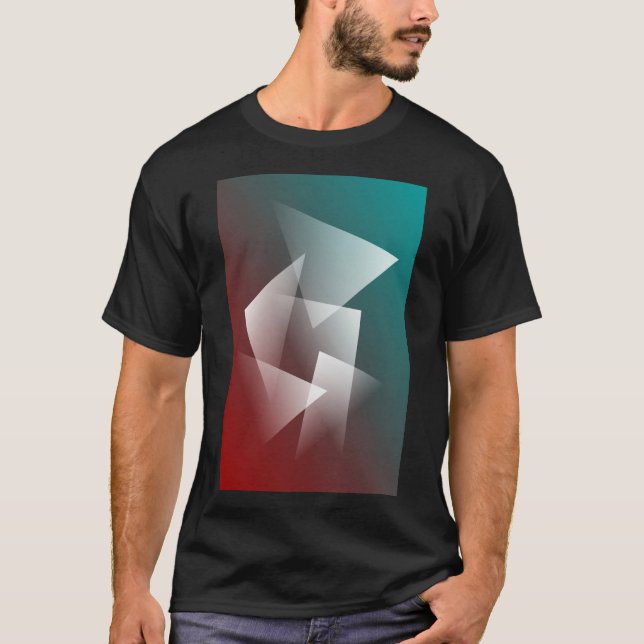 teal burgundvit t shirt (Framsida)