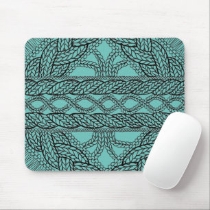 TEAL CABLE STICKA Mouse Pad Musmatta