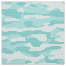 Teal Camo Fabric Tyg