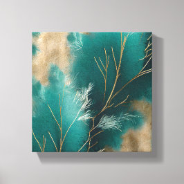 Teal Canvas Wall Art Art - Modern och Boho Gallery