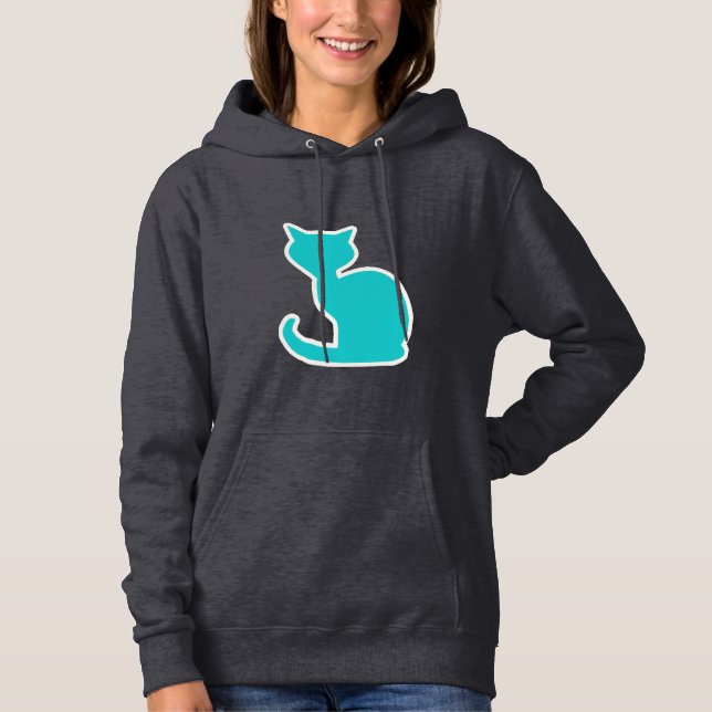 Teal Cat T-shirt (Framsida)
