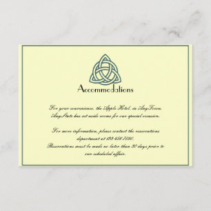 Teal Celtic Knot Bröllop Infoga Tilläggskort