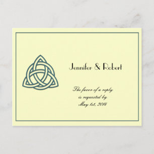 Teal Celtic Knot OSA vykort