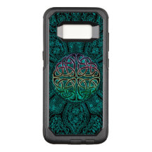 Teal Celtic Mandala Otterbox Galaxy S8 Fodral