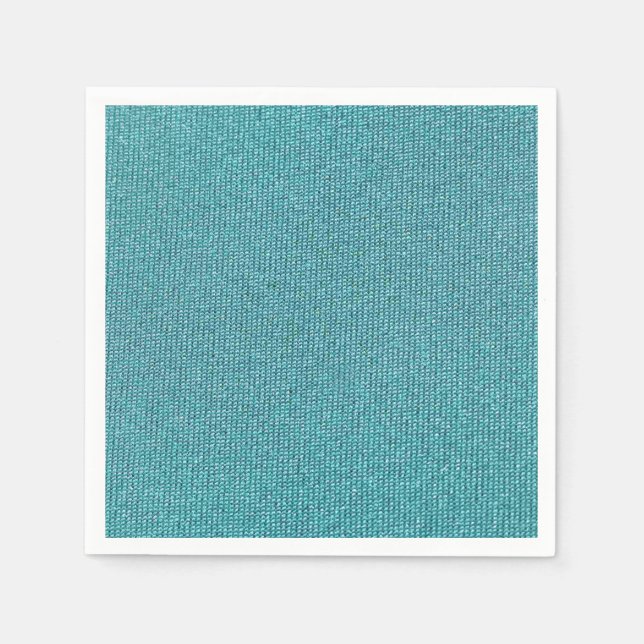 Teal Chenille Pappersservett (Framsidan)