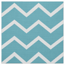 Teal Chevron Klädselstyg