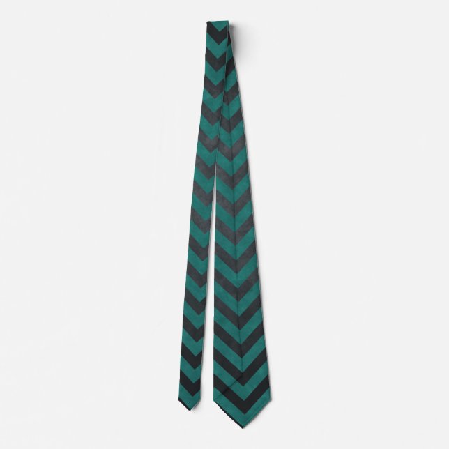 Teal Chevron Mönster Slips (Baksida)