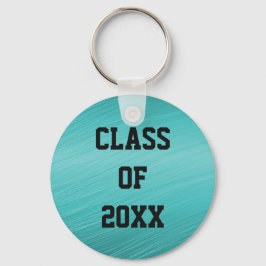 Teal Class of 20xx Studenten Keychain Nyckelring