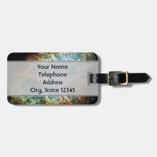 Teal Crab Nebula Bagagebricka