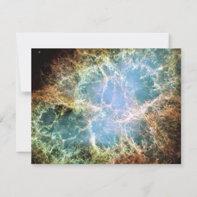 Teal Crab Nebula Inbjudningar (Framsida)