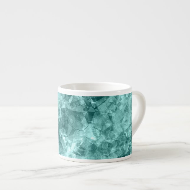 Teal Crumged Struktur Espressomugg (Framsida höger)