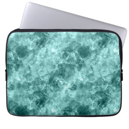 Teal Crumged Struktur Laptop Sleeve