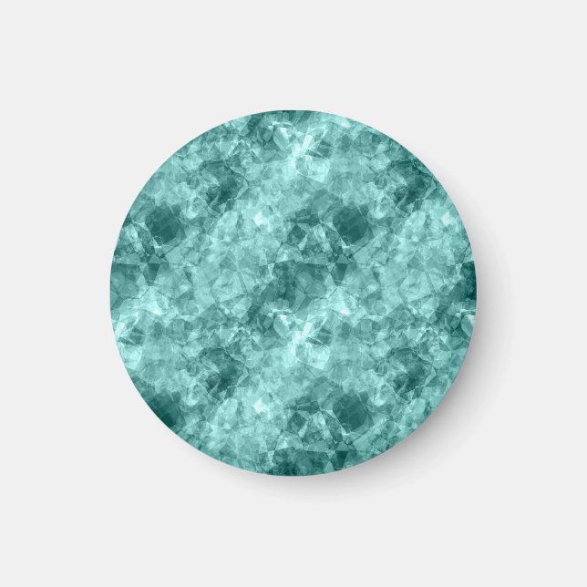 Teal Crumged Struktur Magnet (Framsidan)