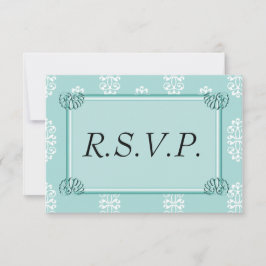 Teal Damask Wedding OSA